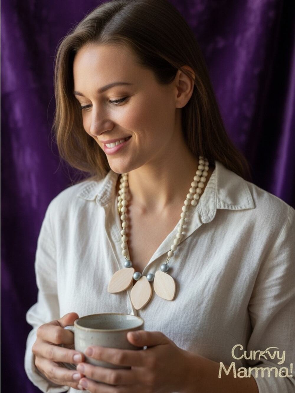 Bohemian Mermaidcore Luminous Abalone Shell Leaf Drop Necklace